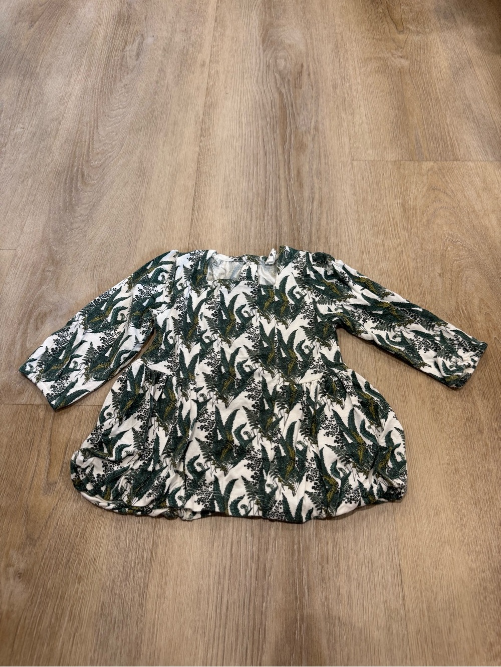 Kate Quinn Modal Green Botanical Long-Sleeve Top